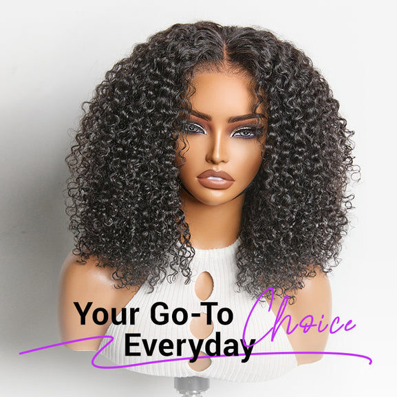 Luxury Afro Curly HD Lace Wig 5x5 – 100% Brazilian Human Hair | Glueless | 200% Density