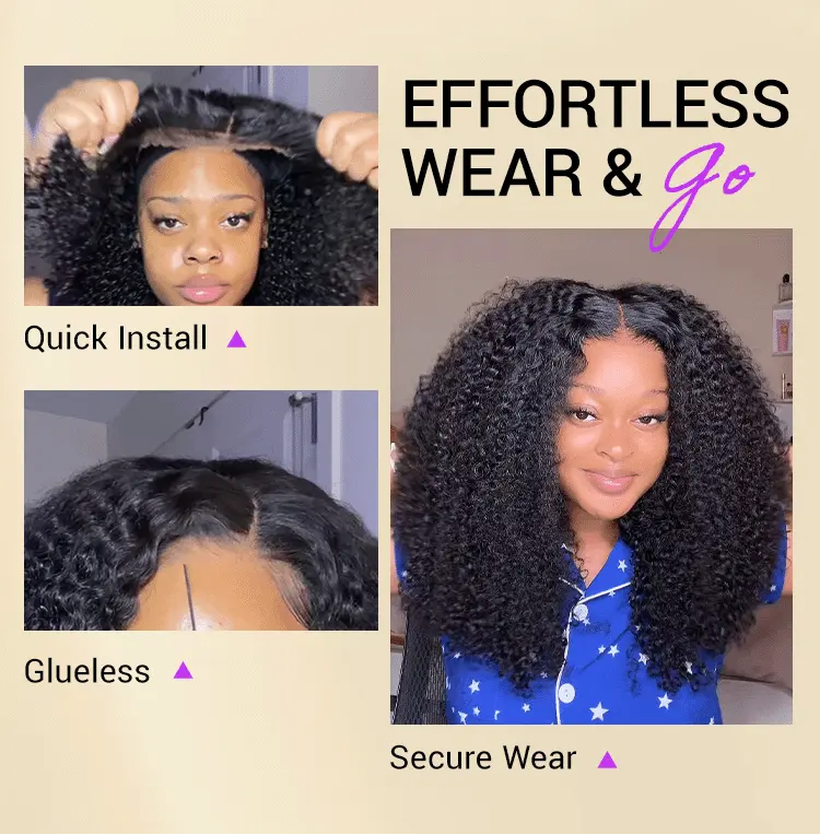 Luxury Afro Curly HD Lace Wig 5x5 – 100% Brazilian Human Hair | Glueless | 200% Density