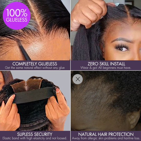 Luxury Afro Curly HD Lace Wig 5x5 – 100% Brazilian Human Hair | Glueless | 200% Density