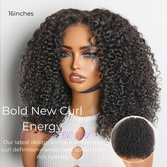 Luxury Afro Curly HD Lace Wig 5x5 – 100% Brazilian Human Hair | Glueless | 200% Density