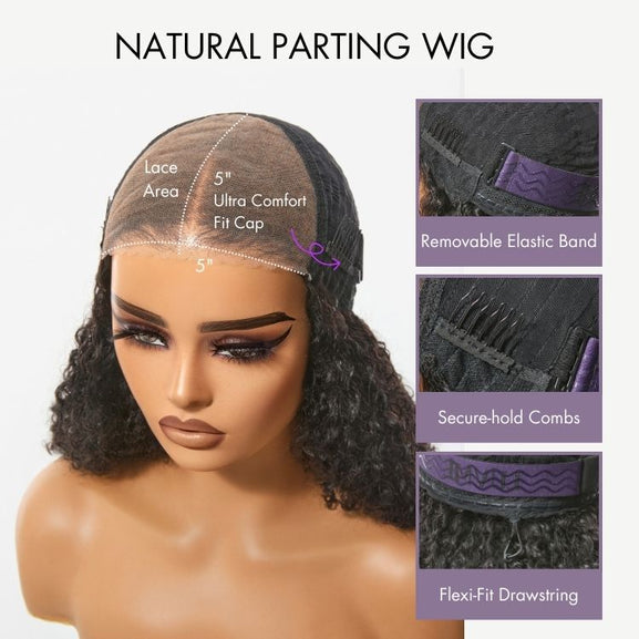 Luxury Afro Curly HD Lace Wig 5x5 – 100% Brazilian Human Hair | Glueless | 200% Density