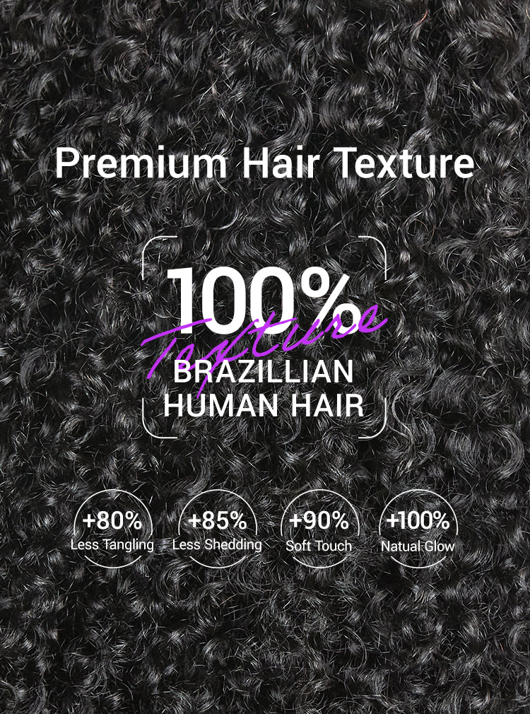 Luxury Afro Curly HD Lace Wig 5x5 – 100% Brazilian Human Hair | Glueless | 200% Density