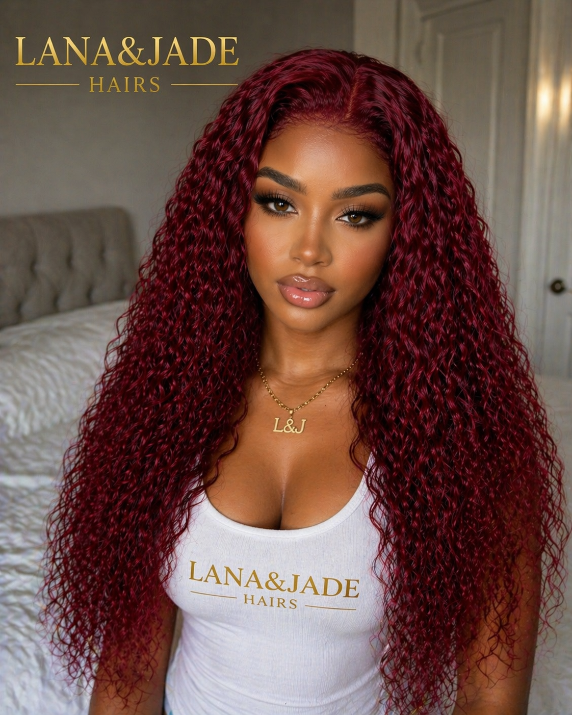 Lana&Jade Hairs – Deep Wave Half Up Half Down HD Lace Wig