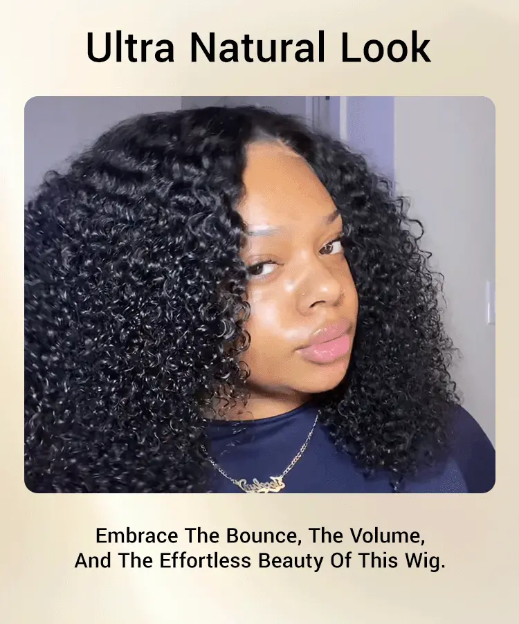 Luxury Afro Curly HD Lace Wig 5x5 – 100% Brazilian Human Hair | Glueless | 200% Density
