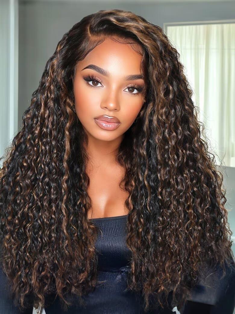 Lana&Jade Hairs – Deep Wave Half Up Half Down HD Lace Wig