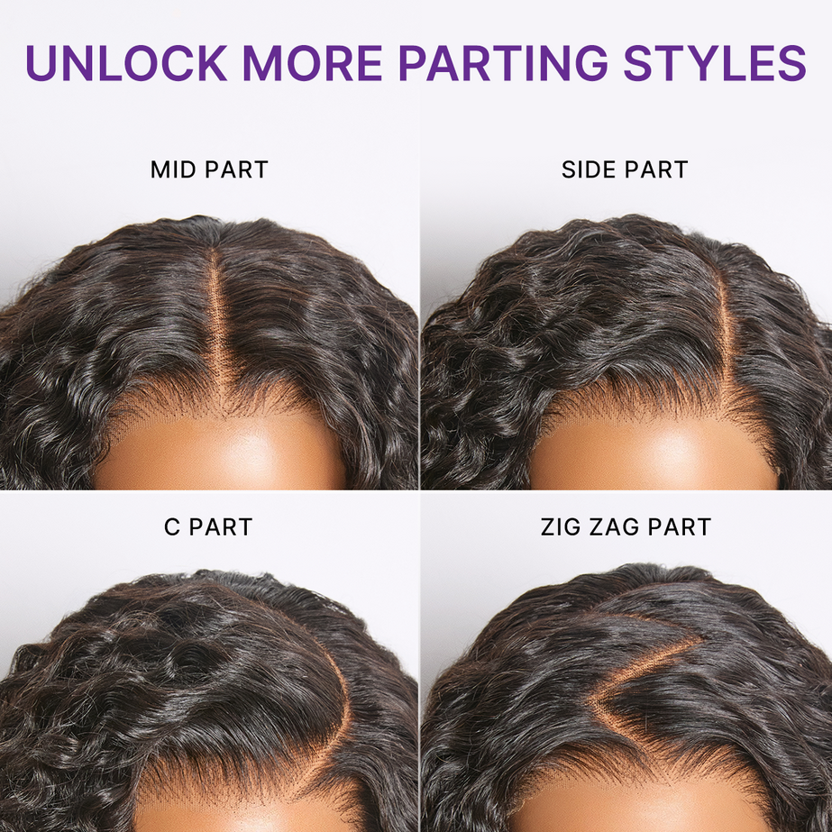 Lana & Jade Hairs Kinky Curly Wig — Black Lace with Golden Chestnut Highlights