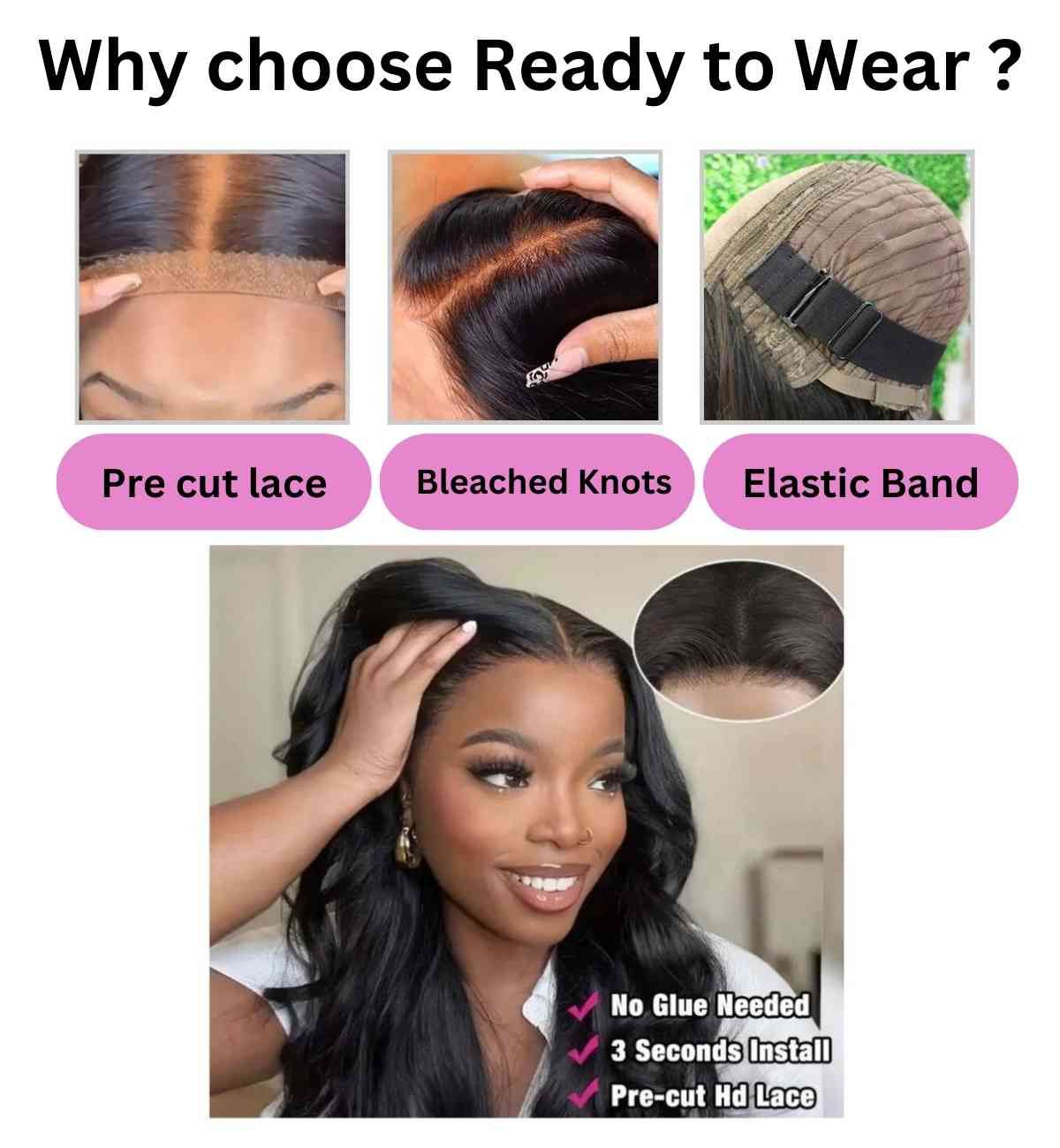 Pre-cut Straight Dark Brown Lace Front 