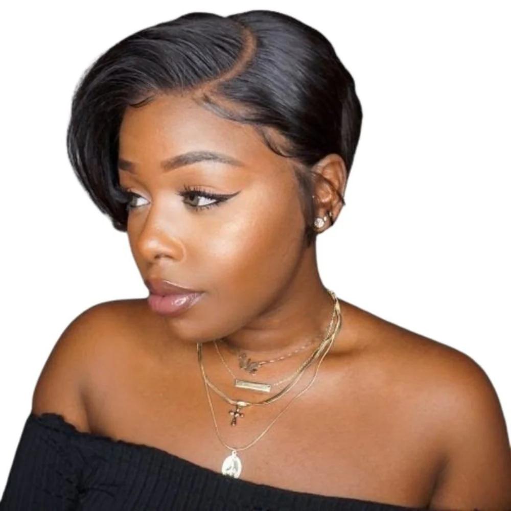 Pixie Straight 13x1 Dark Brown Clearance - Lana&Jade Hairs