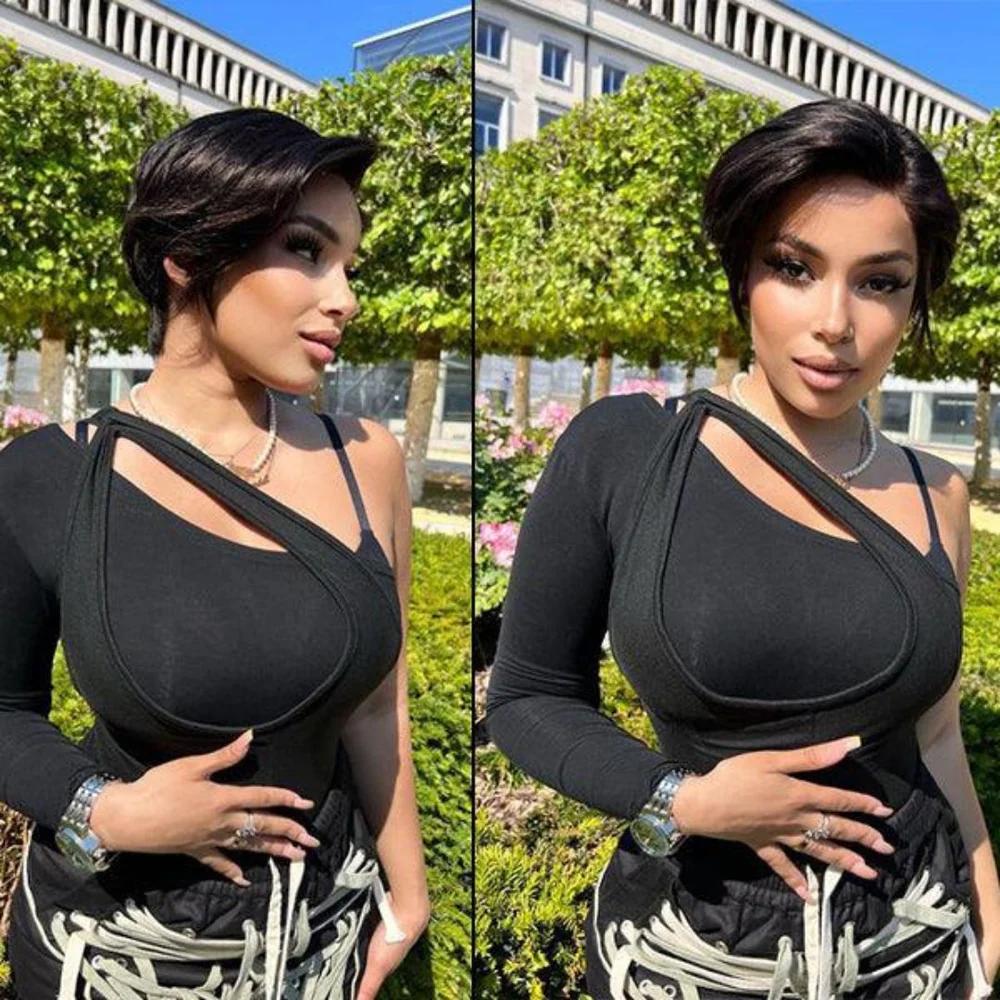 Pixie Straight 13x1 Dark Brown Clearance - Lana&Jade Hairs