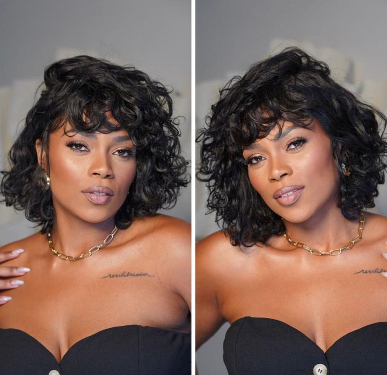 PreMax Curly Wig 2.0 Nature Max Yaki Bob Curl Dave – Glueless with 13x5 HD Tulle Frontal Ear to Ear - Lana&Jade Hairs