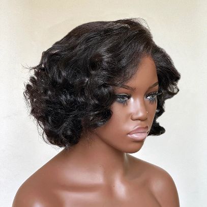 Pink Curly Wig Length 12 inches 14 inches Lace Size 5x5 inches - Lana&Jade Hairs