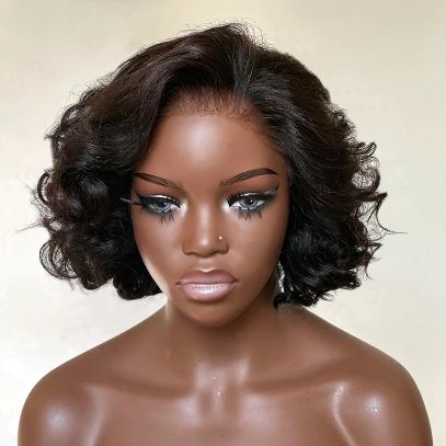 Pink Curly Wig Length 12 inches 14 inches Lace Size 5x5 inches - Lana&Jade Hairs
