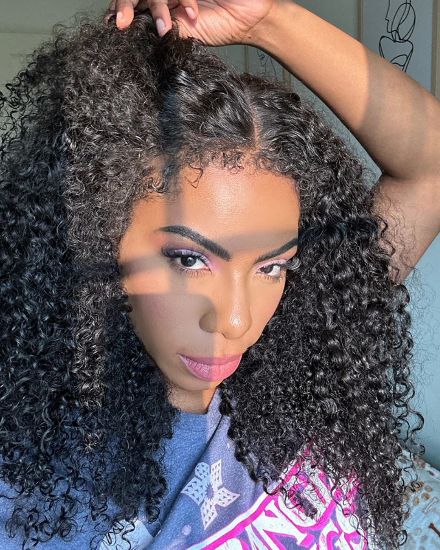Realistic Curly Edge Wig Front and Back - Lana&Jade Hairs