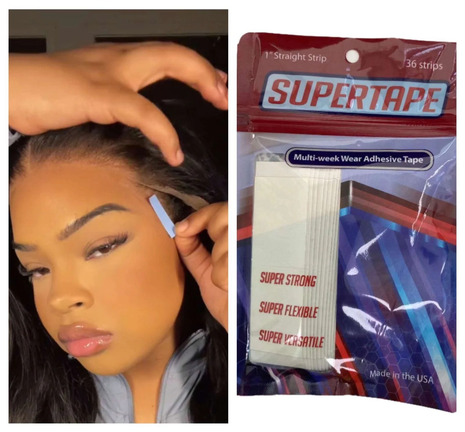 Ultra-Fix 36 Adhesive Strips for Wigs: Strong and Easy Fixation - Lana&Jade Hairs