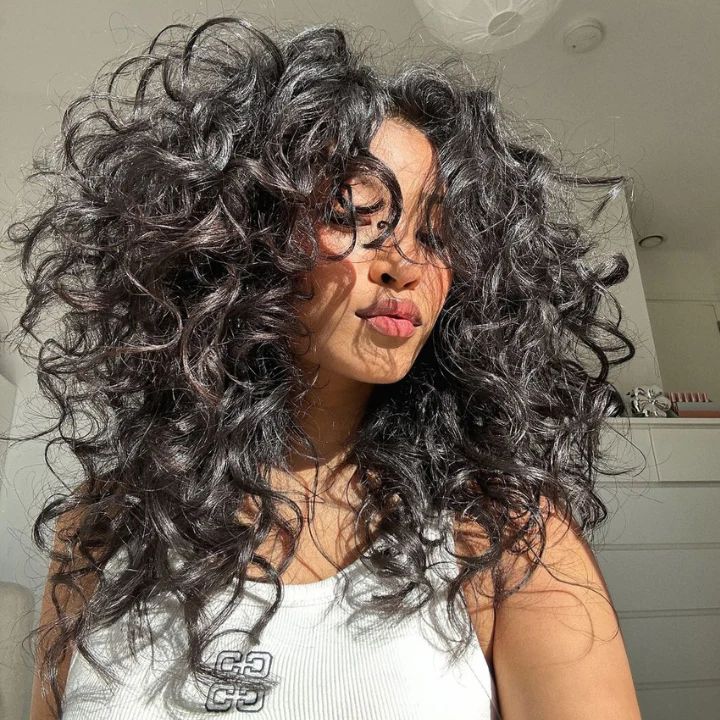 Glueless Frizzy Loose Wave Human Hair Clear Transparent Lace Front Bouncy Curly Wigs For Women - Lana&Jade Hairs