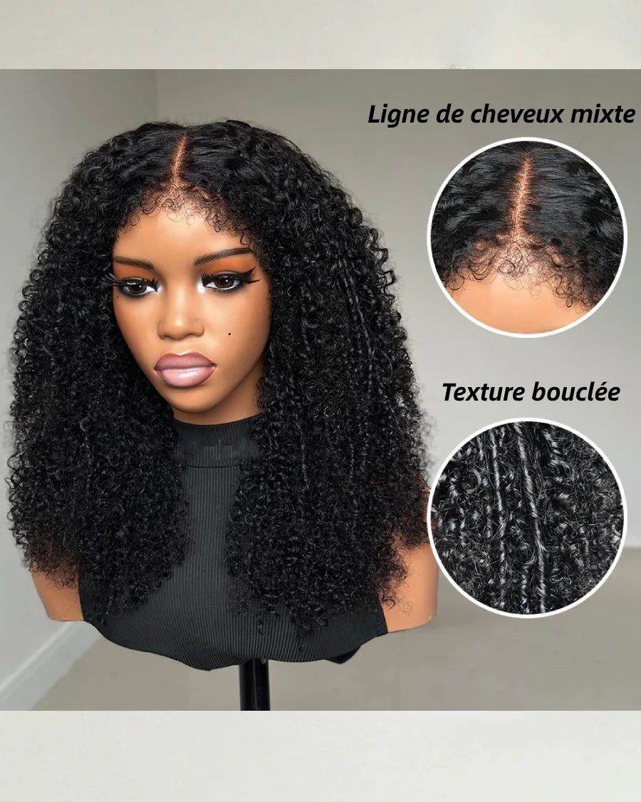9x4 HD Lace Front Glueless Coily Curls Hybrid Wig - Lana&Jade Hairs