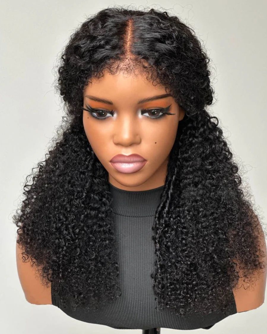 9x4 HD Lace Front Glueless Coily Curls Hybrid Wig - Lana&Jade Hairs