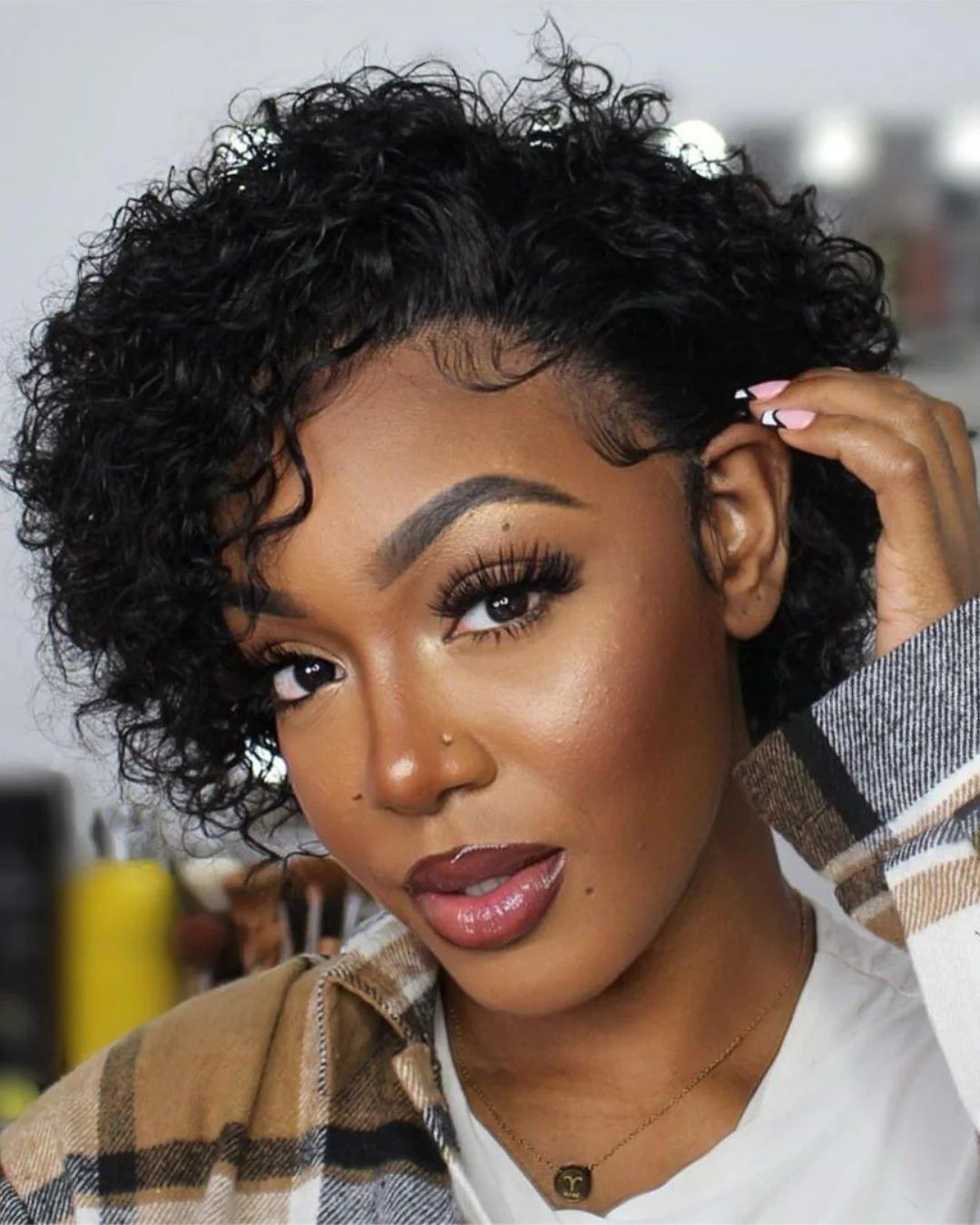 Short Curly Pixie Cut Wig - Lana&Jade Hairs