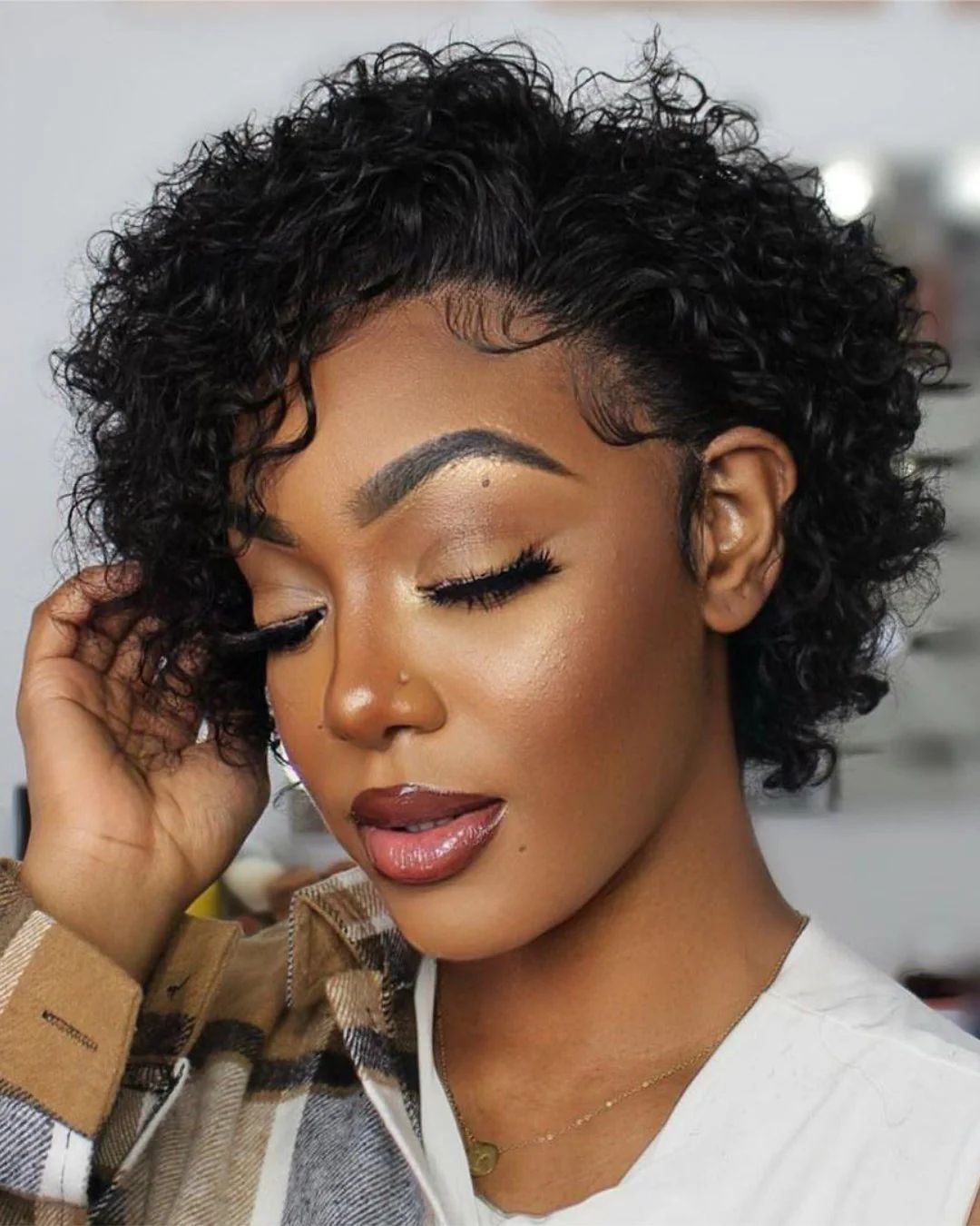 Short Curly Pixie Cut Wig - Lana&Jade Hairs
