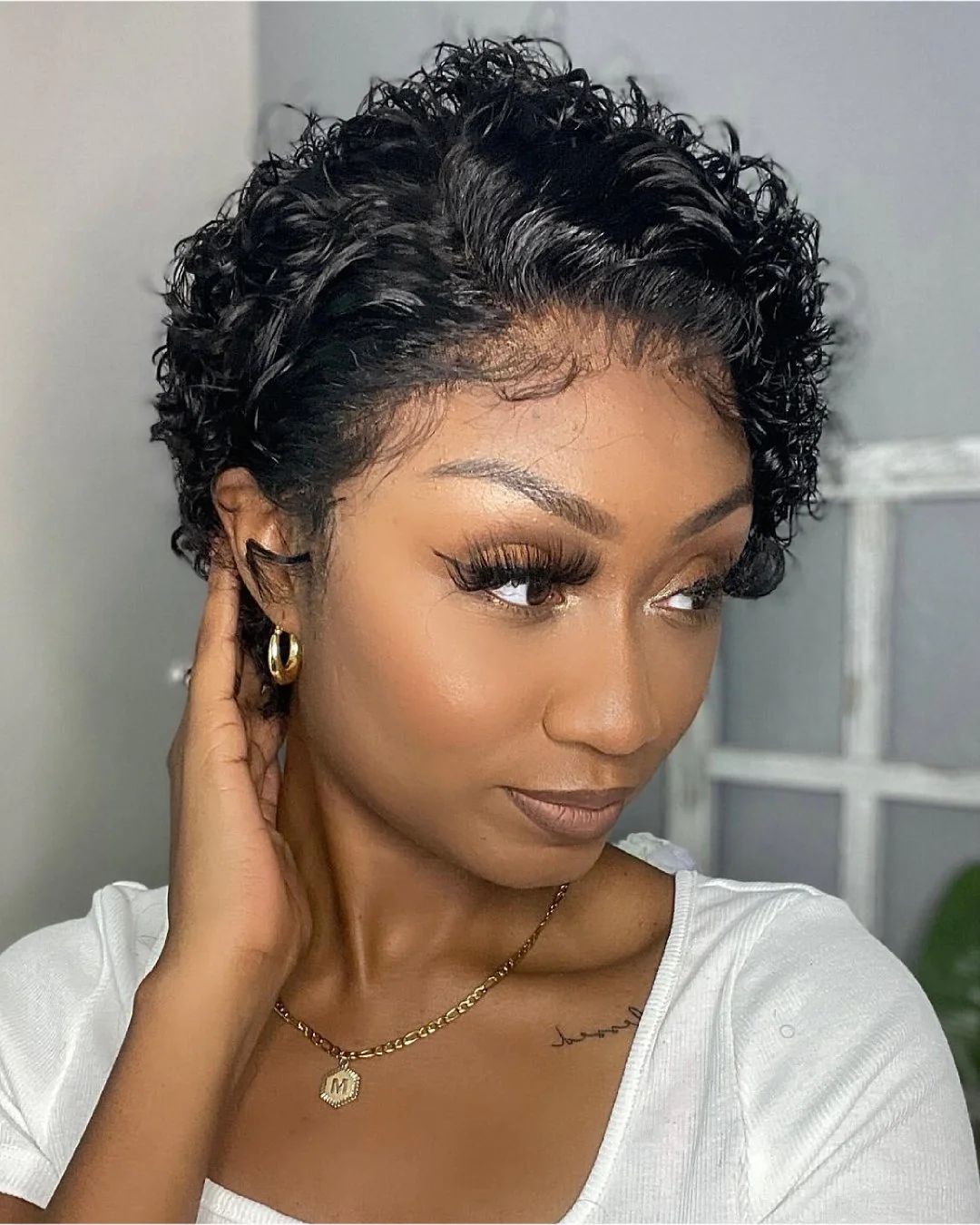 Short Curly Pixie Cut Wig - Lana&Jade Hairs