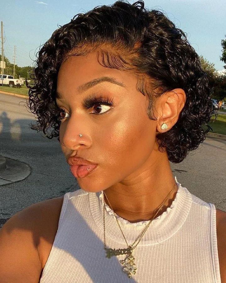 Short Curly Pixie Cut Wig - Lana&Jade Hairs