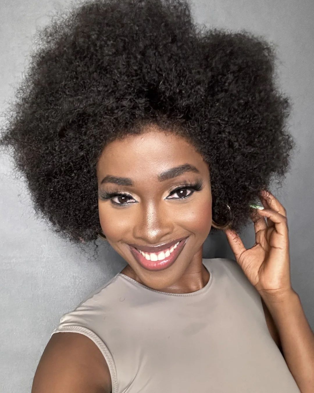 Afro Kinky Curly Bob Wig with Kinky Edges - Lana&Jade Hairs