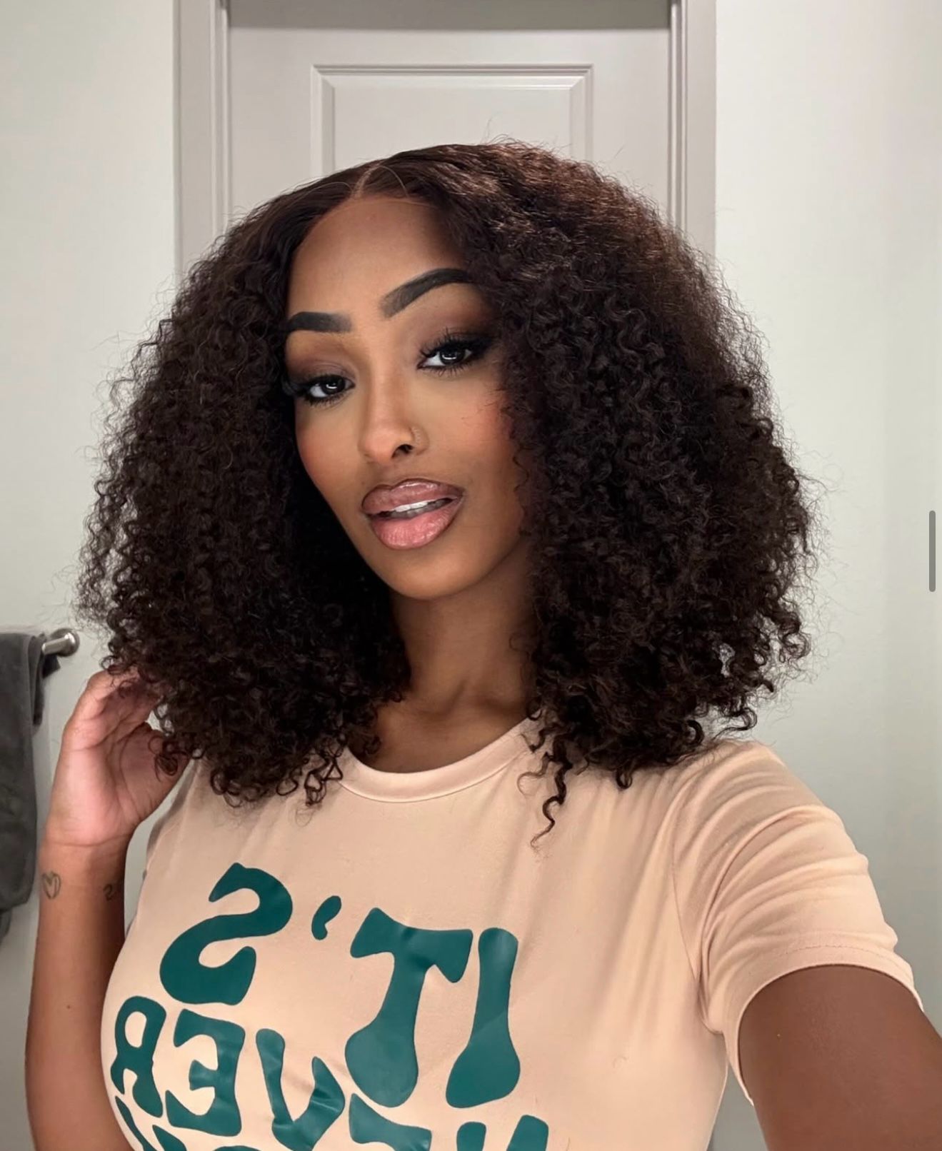 Pixie Jerry Curl Wig Black Bob Wig 10A Brazilian Human Hair - Lana&Jade Hairs