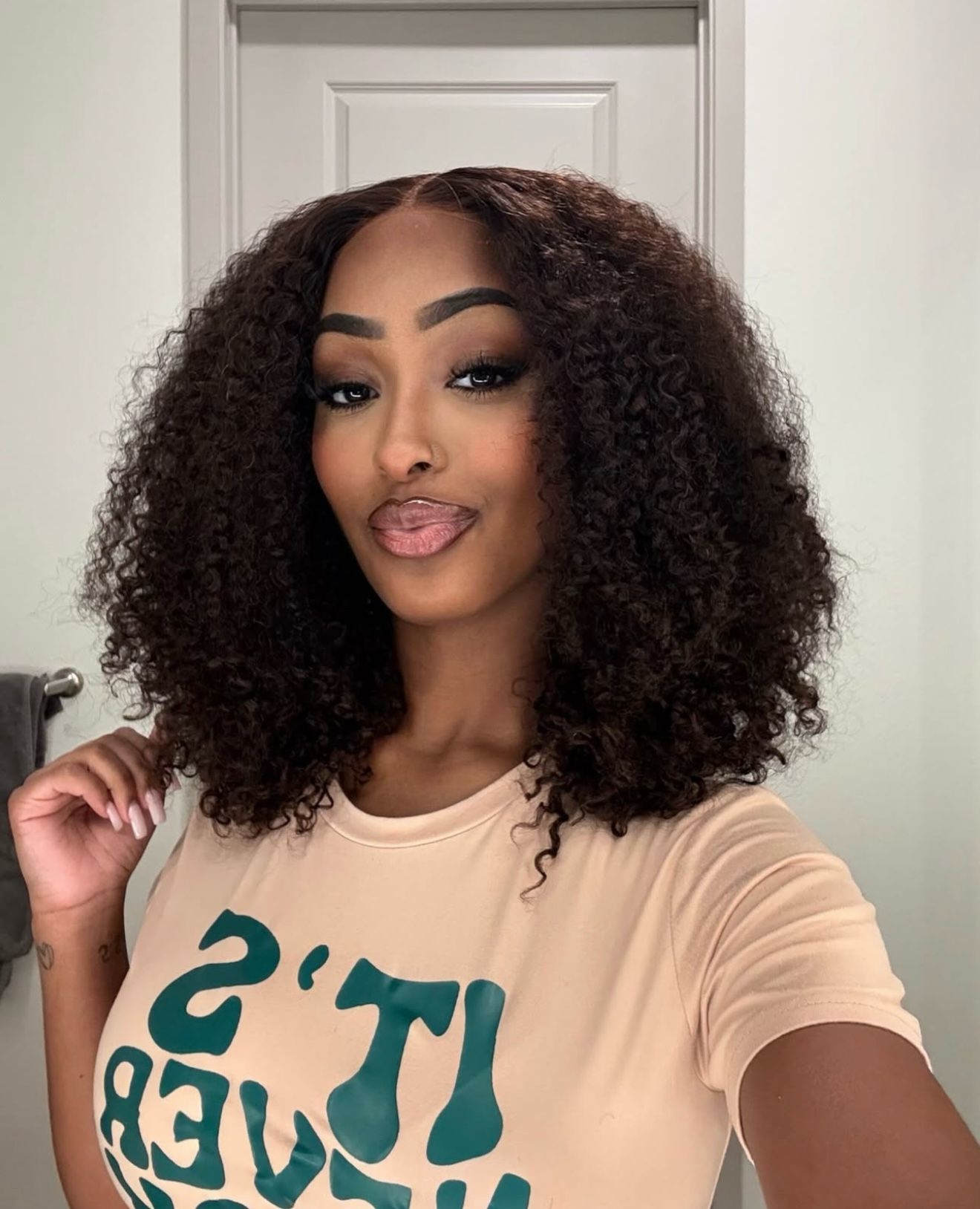 Pixie Jerry Curl Wig Black Bob Wig 10A Brazilian Human Hair - Lana&Jade Hairs