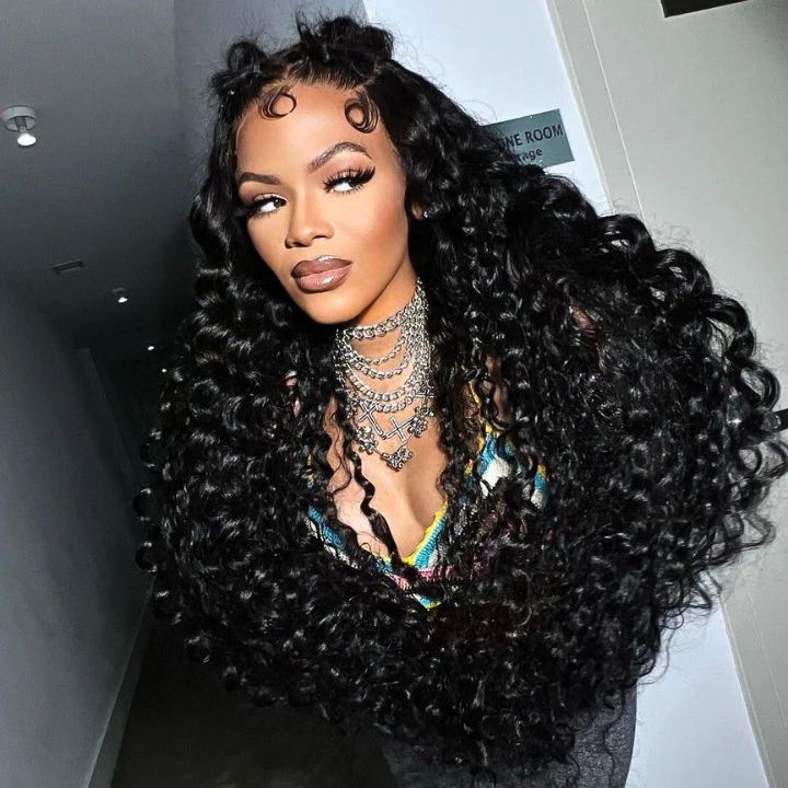 Glueless Loose Wave Wigs Virgin Human Hair 6*4/13*4 Transparent HD Lace Front Deep Wave Wig Pre Plucked Hairline - Lana&Jade Hairs