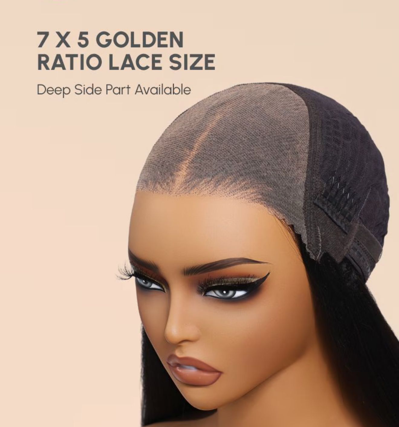 Natural Wavy Black Lace Front Wig with Curtain Bangs, 7x5 Bye-Bye Knots™ and 13x4 Pre-Everything - Lana&Jade Hairs