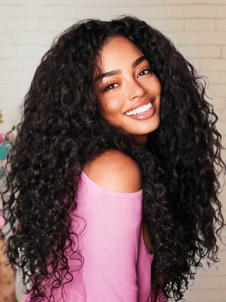 Lena Jade Hairs 7x5 Bye-Bye Knots™ Wig is 13x4 Pre-Everything™, Glueless, Wet and Wavy, Invisible Knots with Invisible Drawstring and Free Baby Hair