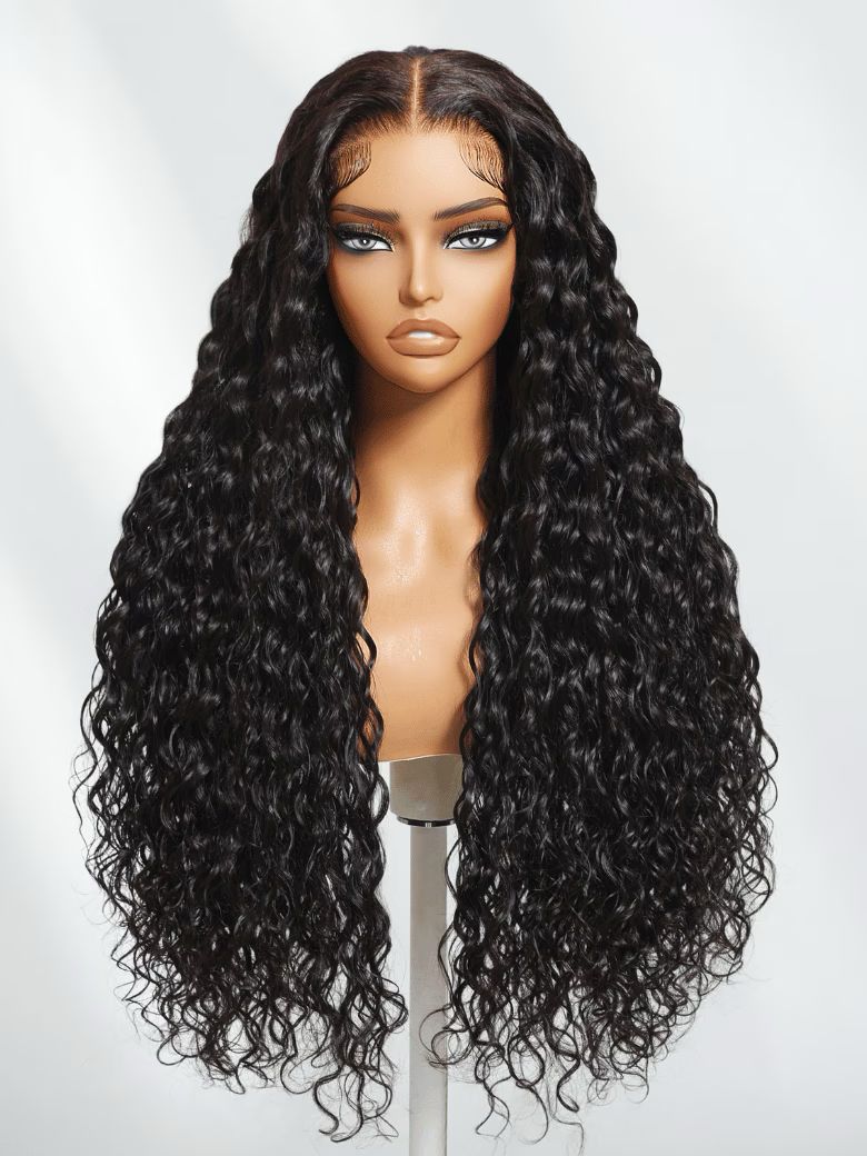 Lena Jade Hairs 7x5 Bye-Bye Knots™ Wig is 13x4 Pre-Everything™, Glueless, Wet and Wavy, Invisible Knots with Invisible Drawstring and Free Baby Hair