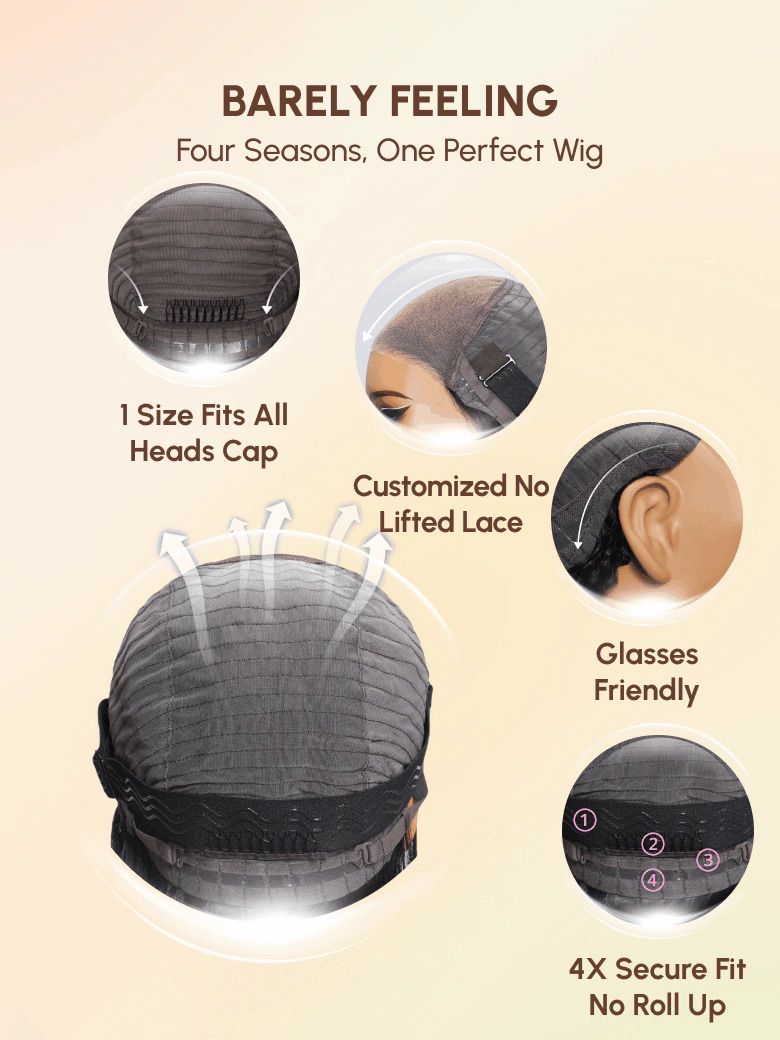 Lena Jade Hairs 7x5 Bye-Bye Knots™ Wig is 13x4 Pre-Everything™, Glueless, Wet and Wavy, Invisible Knots with Invisible Drawstring and Free Baby Hair