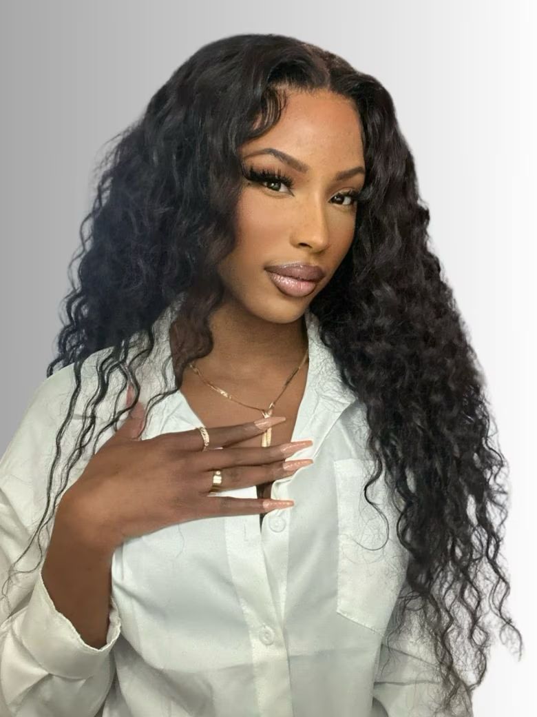 Lana&Jade Hairs – Deep Wave Half Up Half Down HD Lace Wig