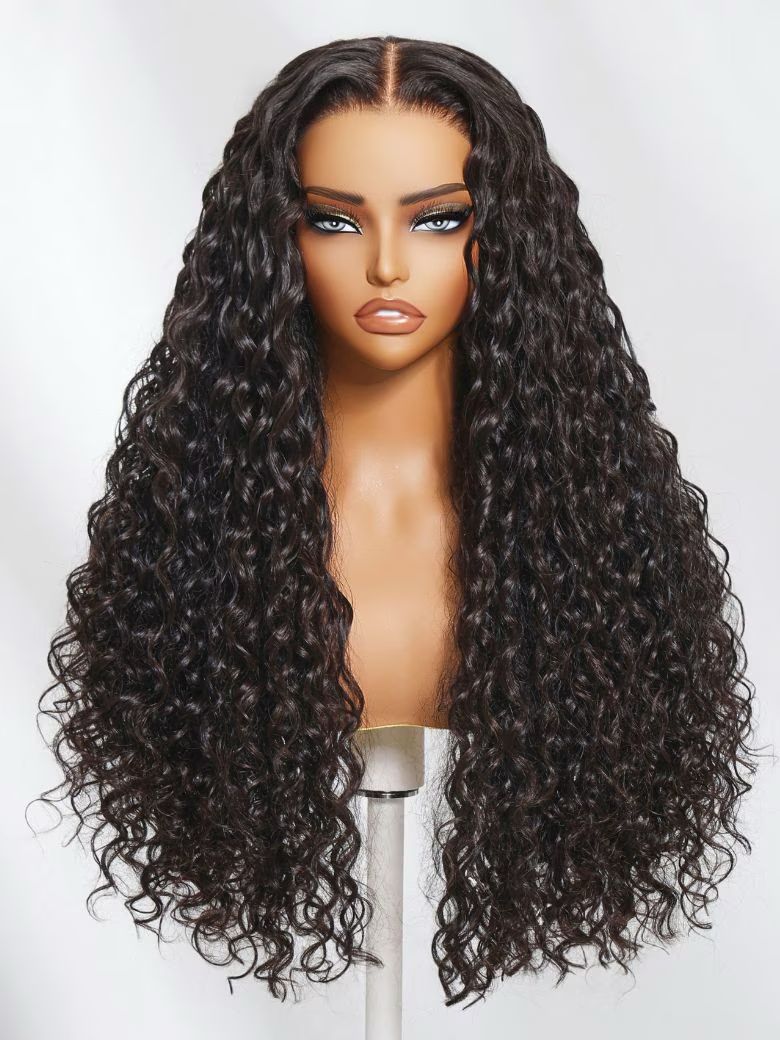 Lena Jade Hairs Bye-Bye Knots 7x5 Pre-Plucked Wavy Lace Front Wig with Drawstring