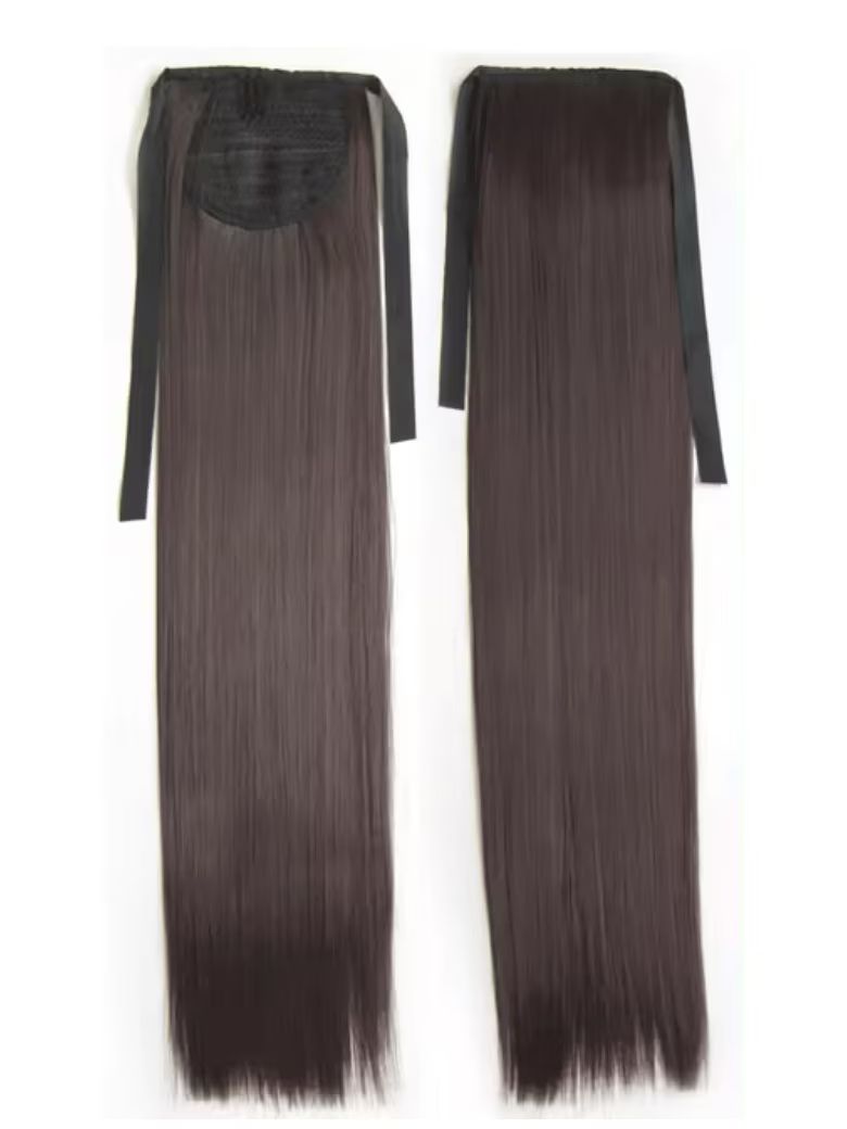 Lana Jade Hairs Natural Black Straight Clip-in Ponytail Extension