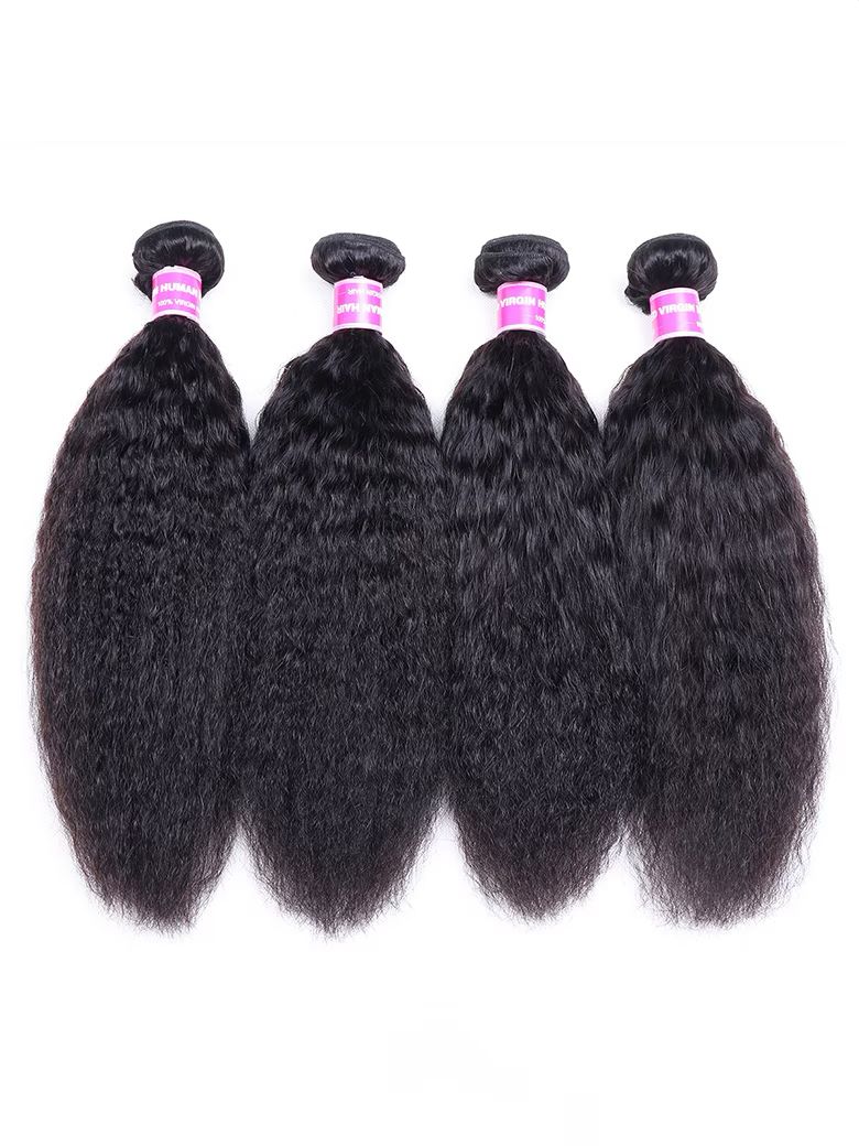 Lana Jade Hairs: 4Pcs Kinky Straight Remy Human Hair Bundles
