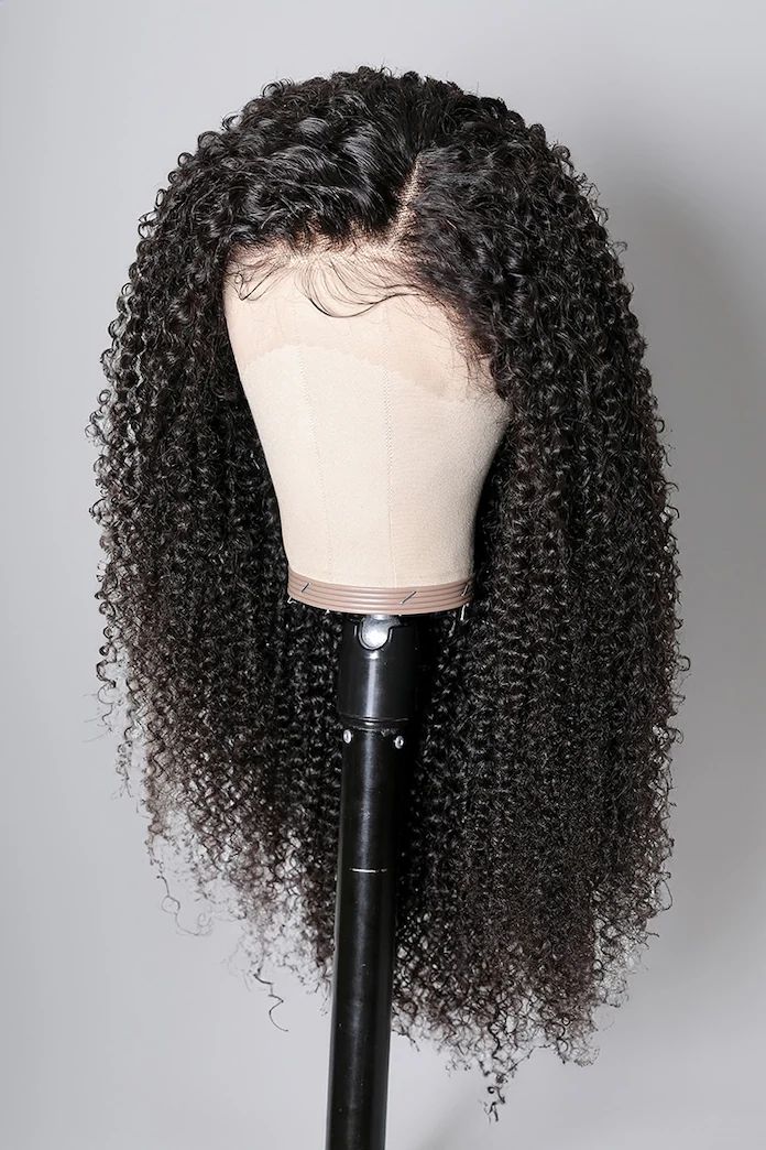 Combo Sale V Part Kinky Curly Ombre 20 Inch Wig and 4x0.75 Lace Wig 18 Inch - Lana&Jade Hairs