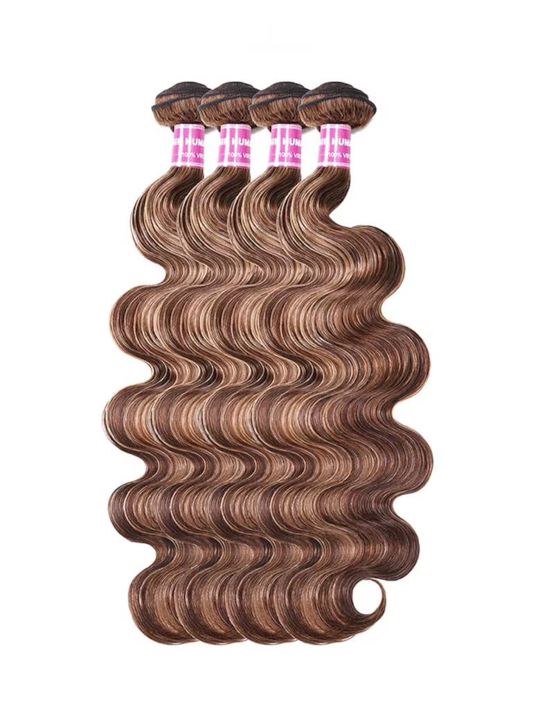 Lana Jade Hair Body Wave Blonde Highlight Human Hair 4 Bundles