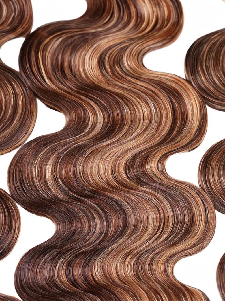Lana Jade Hair Body Wave Blonde Highlight Human Hair 4 Bundles