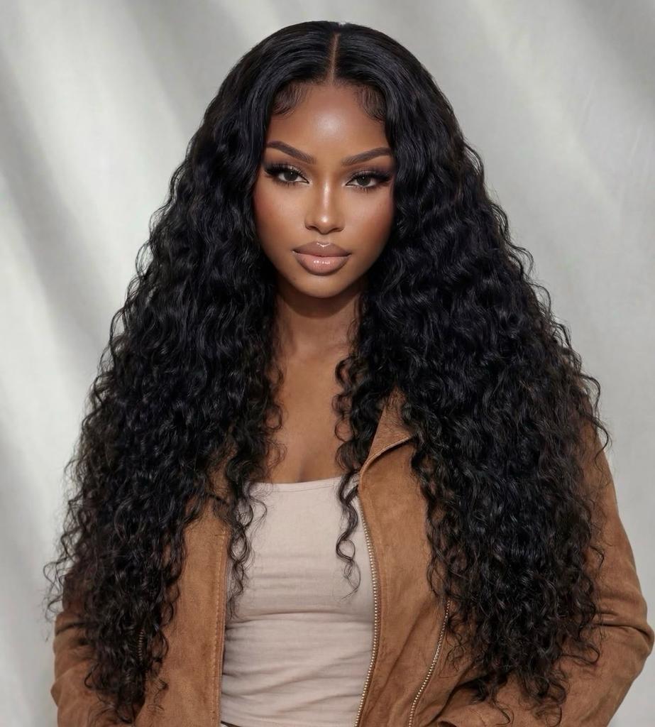 Lana & Jade Hairs Kinky Curly Wig — Black Lace with Golden Chestnut Highlights