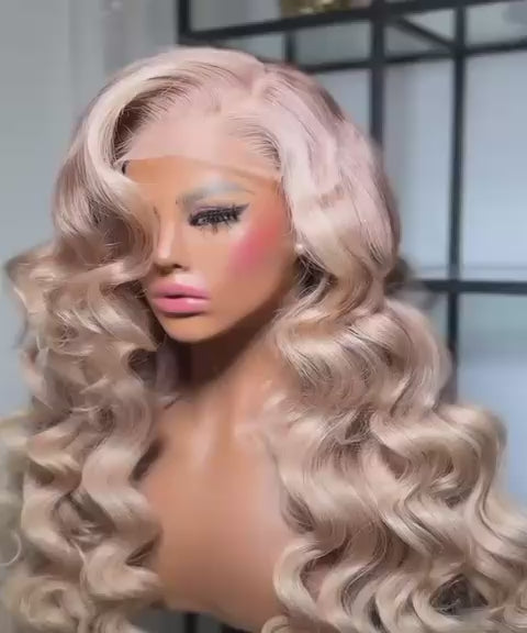 MoonHair Toned Bob Glueless Lace Front Wig With Bangs Brazilian Virgin Human Hair - Lana&Jade Hairs