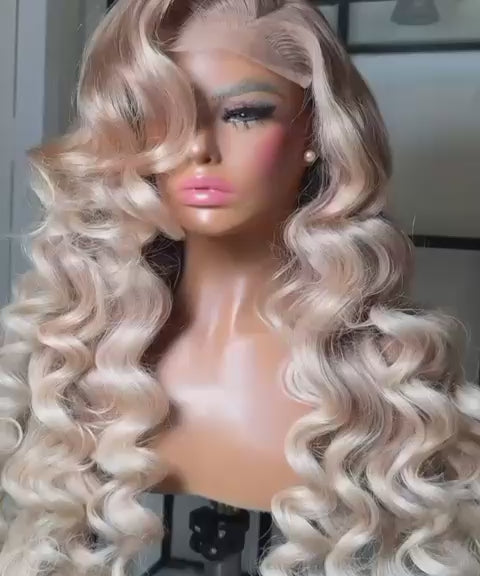 MoonHair Toned Bob Glueless Lace Front Wig With Bangs Brazilian Virgin Human Hair - Lana&Jade Hairs