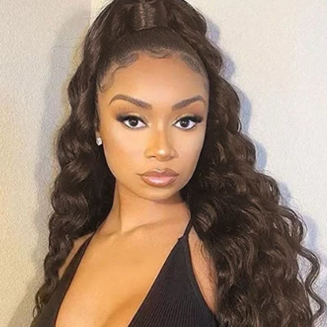 Lana&Jade Hairs Dark Brown Loose Wave Clip-in Ponytail Extension