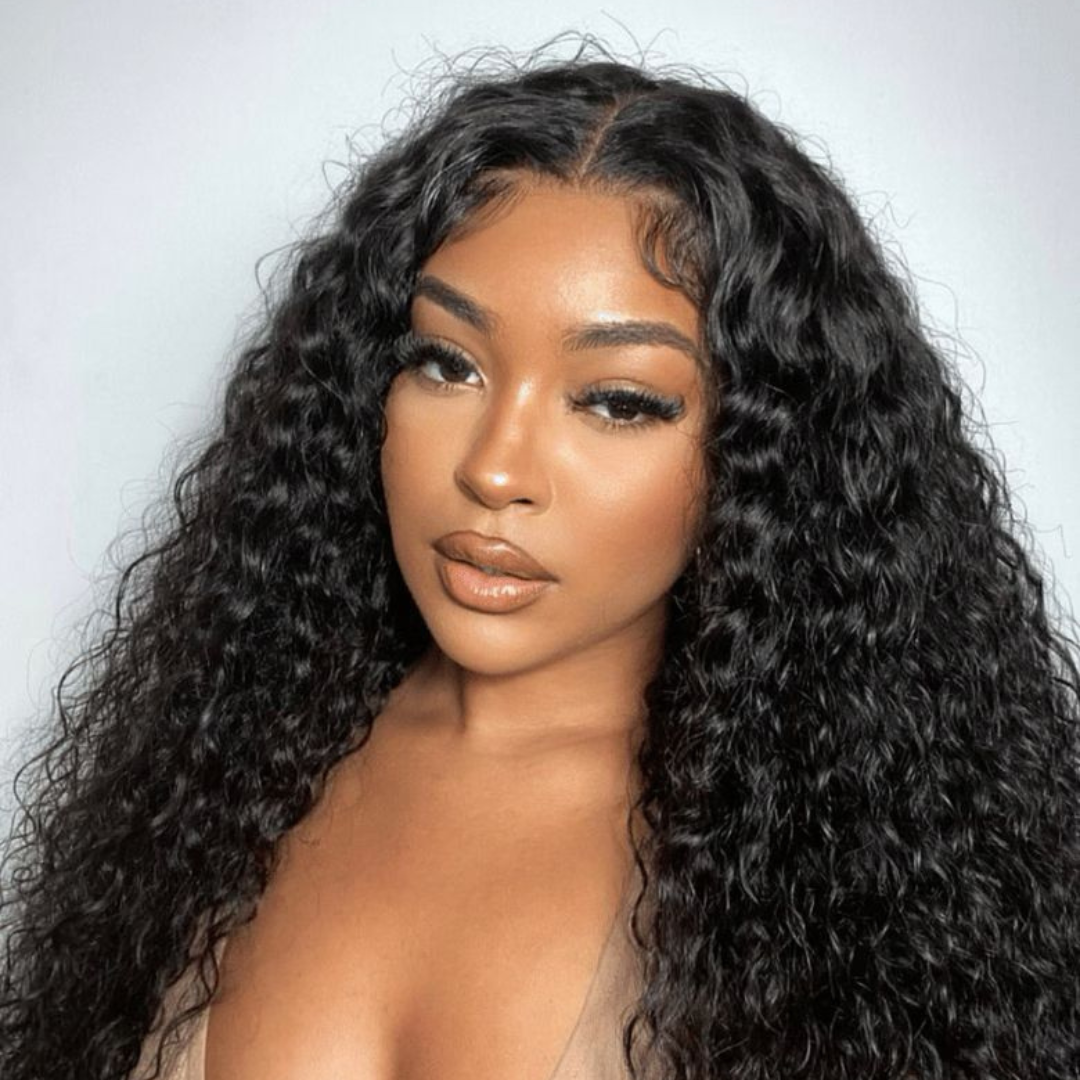 Lena Jade Hairs 7x5 Bye-Bye Knots™ Wig is 13x4 Pre-Everything™, Glueless, Wet and Wavy, Invisible Knots with Invisible Drawstring and Free Baby Hair